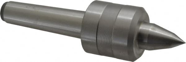 Value Collection - MT3 Taper Shank, 1.775" Head Diam Live Center - 1.7" Head Length, 7/8" Point Diam, 1.4" Point Len, 661 Lb Max Workpc, 6.45" OAL, Long Point - Americas Industrial Supply