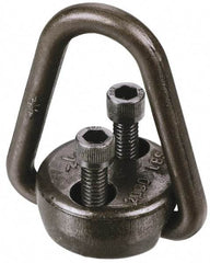 American Drill Bushing - 12,000 Lb Load Capacity Flip-Flop Hoist Ring - 20-25 Ft/Lb Torque, 1/2 Thread, Forged Chrome Moly Steel, Black Oxide Finish - Americas Industrial Supply