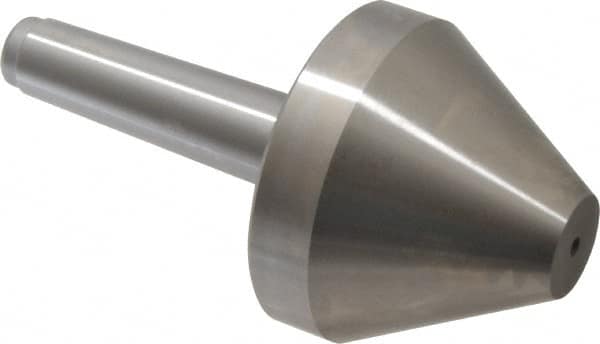 Royal Products - MT3 Taper Shank, 3.15" Head Diam 2,395 Lb Capacity Live Center - 5,000 Max RPM, 2-1/2" Head Length, 1" Point Diam, 2.52" Point Len, 615 Lb Max Workpc, 6-1/16" OAL, Bull Nose Point - Americas Industrial Supply
