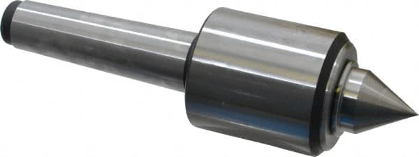 Royal Products - MT4 Taper Shank, 2.45" Head Diam 4,390 Lb Capacity Live Center - 5,000 Max RPM, 2.78" Head Length, 1-1/4" Point Diam, 1.47" Point Len, 2,240 Lb Max Workpc, 8-5/8" OAL, 1/2" Tip Diam, Standard Point - Americas Industrial Supply