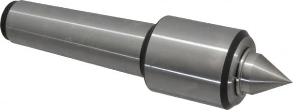 Royal Products - MT5 Taper Shank, 2.45" Head Diam 4,390 Lb Capacity Live Center - 5,000 Max RPM, 2.78" Head Length, 1-1/4" Point Diam, 1.47" Point Len, 2,240 Lb Max Workpc, 9-3/4" OAL, 1/2" Tip Diam, Standard Point - Americas Industrial Supply
