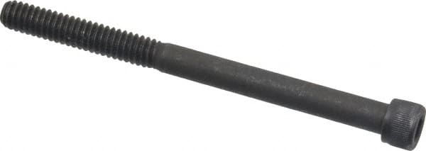 Value Collection - 1/4-20 UNC Hex Socket Drive, Socket Cap Screw - Alloy Steel, Black Oxide Finish, Partially Threaded, 3-1/4" Length Under Head - Americas Industrial Supply
