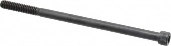 Value Collection - 1/4-20 UNC Hex Socket Drive, Socket Cap Screw - Alloy Steel, Black Oxide Finish, Partially Threaded, 4-1/2" Length Under Head - Americas Industrial Supply