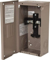Eaton Cutler-Hammer - 2 Circuits, 120/240 VAC, 40 Amp Main, 14 AWG, Surface, Indoor Main Lug Load Center - 1 Phase, 1 NEMA Rating, 4-1/2 Inch Wide x 3.13 Inch Deep x 9-1/2 Inch High - Americas Industrial Supply