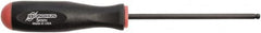 Bondhus - 5mm Hex Ball End Driver - 4.3" Blade Length, Rubber Grip Handle, 219mm OAL - Americas Industrial Supply