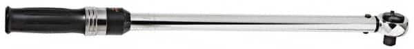 Blackhawk by Proto - 1/2" Drive Micrometer Type Ratchet Head Torque Wrench - 25 Ft/Lb to 250 Ft/Lb Torque, 20-13/16" OAL, 1.4 N/m Graduation - Americas Industrial Supply