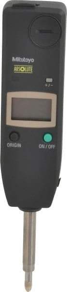 Mitutoyo - 0 to 25.4mm Range, 0.01mm Graduation, Electronic Drop Indicator - Accurate to 0.02mm, Metric System, LCD Display - Americas Industrial Supply