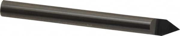 Accupro - 3/8 Inch Diameter, 4 Inch Overall Length, 1/2 Inch Split Length, Solid Carbide, Conical Point Split End Carbide Blank - Single End, 60° Point - Americas Industrial Supply