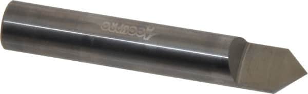 Accupro - 1/2 Inch Diameter, 3 Inch Overall Length, 5/8 Inch Split Length, Solid Carbide, Conical Point Split End Carbide Blank - Single End, 90° Point - Americas Industrial Supply