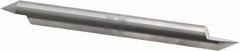 Accupro - 3/8 Inch Diameter, 4 Inch Overall Length, 1/2 Inch Split Length, Solid Carbide, Conical Point Split End Carbide Blank - Single End, 60° Point - Americas Industrial Supply