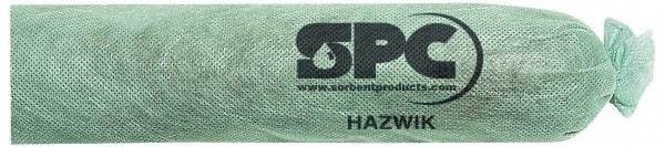 Brady SPC Sorbents - 12 Gal, 12' Long, 3" Diam, Polypropylene Sock - Chemical & Hazmat, Green - Americas Industrial Supply