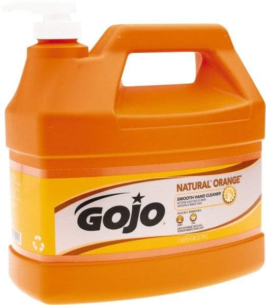 GOJO - 1 Gal Pump Bottle Liquid Hand Cleaner - General Duty, Orange Scent - Americas Industrial Supply