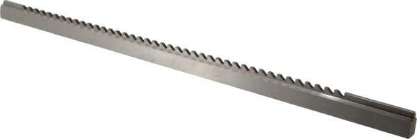 Dumont Minute Man - 1/8" Keyway Width, Style C, One-Pass Keyway Broach - Bright Finish, 3/8" Broach Body Width, 19/64" to 2" LOC, 14-1/8" OAL, 900 Lbs Pressure for Max LOC - Americas Industrial Supply