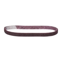 Norton - 1/2" Wide x 18" OAL, Aluminum Oxide Abrasive Belt - Aluminum Oxide, Medium, Nonwoven, Series STE - Americas Industrial Supply