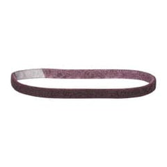 Norton - 1/2" Wide x 18" OAL, Aluminum Oxide Abrasive Belt - Aluminum Oxide, Medium, Nonwoven, Series STE - Americas Industrial Supply