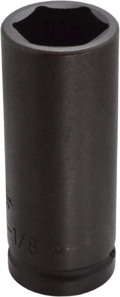 Proto - 3/4" Drive 1-1/8" Deep Thin Wall Impact Socket - 6 Points, 4" OAL - Americas Industrial Supply