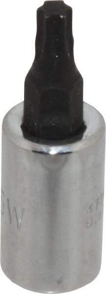 Proto - 1/4" Drive, T25 Torx Bit Socket - 1-1/2" OAL - Americas Industrial Supply