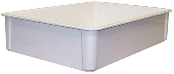MFG Tray - 400 Lb Load Capacity White Fiberglass Tote Container - Stacking, 25.8" Long x 17.8" Wide x 6" High - Americas Industrial Supply