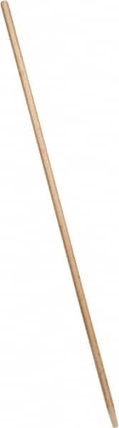 PRO-SOURCE - 60 x 1-1/8" Wood Handle for Outdoor Street Brooms & Window Brushes - Tapered Connection, Tan - Americas Industrial Supply