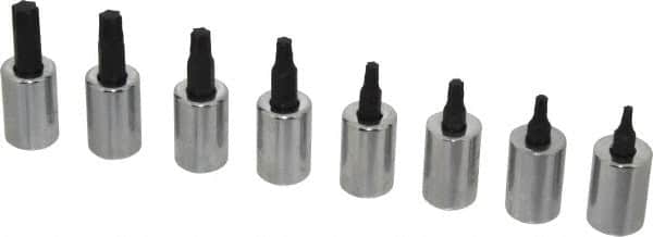 Proto - 8 Piece 3/8" Drive Torx Bit Socket Set - T15 to T50 Torx - Americas Industrial Supply