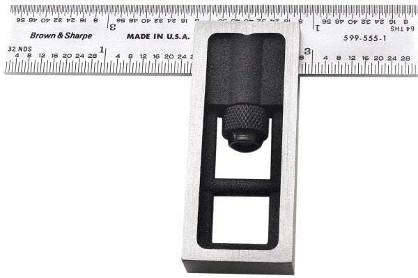 TESA Brown & Sharpe - 4 Inch Long, 4R Double Square - 1/64, 1/32, 1/16 and 1/8 Inch Graduation - Americas Industrial Supply