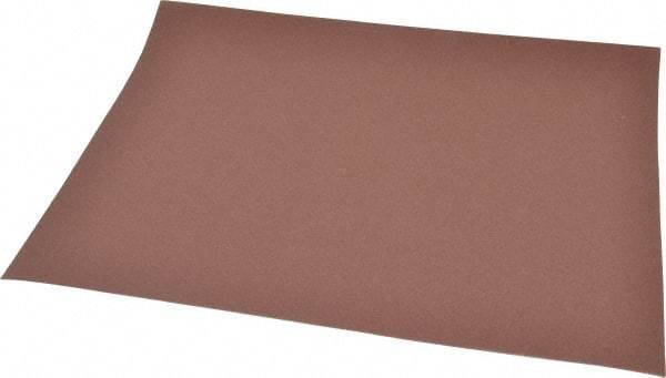 Norton - 220 Grit, Aluminum Oxide Sanding Sheet - 11" Long x 9" Wide, Very Fine Grade, J Weighted Cloth Backing - Americas Industrial Supply