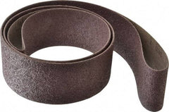 3M - 3" Wide x 120" OAL, 36 Grit, Aluminum Oxide Abrasive Belt - Aluminum Oxide, Very Coarse, Coated, X Weighted Cloth Backing, Series 341D - Americas Industrial Supply