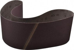 3M - 6" Wide x 54-1/2" OAL, 80 Grit, Aluminum Oxide Abrasive Belt - Aluminum Oxide, Medium, Coated, X Weighted Cloth Backing, Series 341D - Americas Industrial Supply