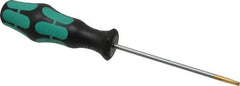 Wera - 198mm OAL Standard Slotted Screwdriver - Round Shank, Ergonomic Handle - Americas Industrial Supply