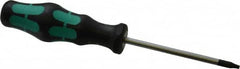 Wera - T7 Torx Driver - 2-3/8" Blade Length, 5" OAL, Ergonomic Handle - Americas Industrial Supply