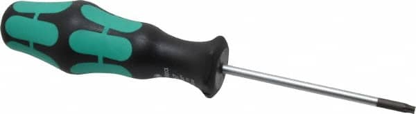 Wera - T15 Torx Driver - 3-3/16" Blade Length, 6-7/8" OAL, Ergonomic Handle - Americas Industrial Supply