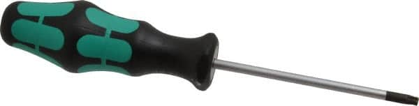 Wera - T25 Torx Driver - 4" Blade Length, 8-3/16" OAL, Ergonomic Handle - Americas Industrial Supply