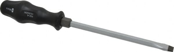 Wera - 317mm OAL Standard Slotted Screwdriver - Hexagon Shank, Ergonomic Handle - Americas Industrial Supply