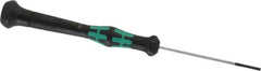 Wera - 1.8mm Blade Width, Electronic/Electrostatic Slotted Screwdriver - 60mm Blade Length, Round Shank, Ergonomic Handle - Americas Industrial Supply