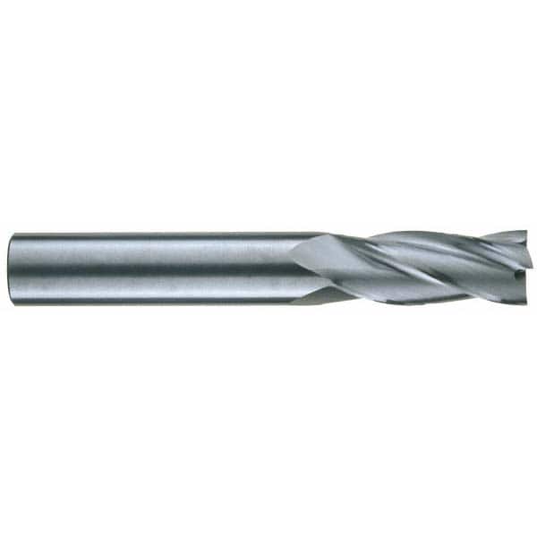 RobbJack - 7/16", 1" LOC, 7/16" Shank Diam, 2-3/4" OAL, 4 Flute, Solid Carbide Square End Mill - Americas Industrial Supply