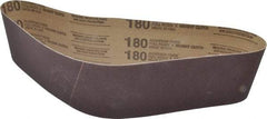 Tru-Maxx - 4" Wide x 36" OAL, 180 Grit, Aluminum Oxide Abrasive Belt - Aluminum Oxide, Very Fine, Coated, X Weighted Cloth Backing - Americas Industrial Supply
