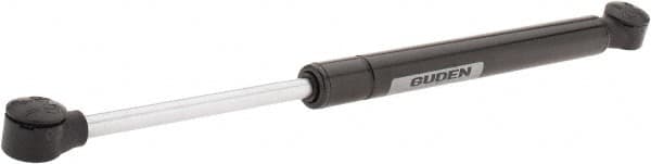 Value Collection - 0.32" Rod Diam, 0.75" Tube Diam, 60 Lb Capacity, Fixed Force Gas Spring - 11.9" Extended Length, 3.5" Stroke Length, Plastic Ball Socket, Black Nitride Piston - Americas Industrial Supply