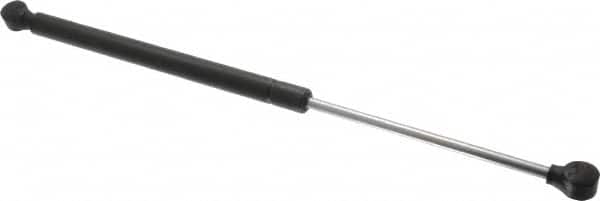 Value Collection - 0.32" Rod Diam, 0.75" Tube Diam, 60 Lb Capacity, Fixed Force Gas Spring - 17" Extended Length, 6" Stroke Length, Plastic Ball Socket, Black Nitride Piston - Americas Industrial Supply