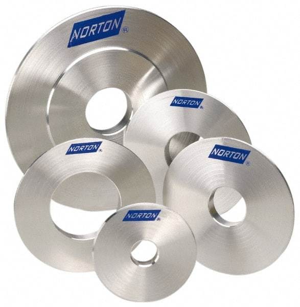 Norton - Reducing Bushing for Convolute Deburring Wheels - Compatible with 16" Diam x 10" Hole Deburring Wheels, Reduces Brushings to 1-1/4" Arbor Size - Americas Industrial Supply