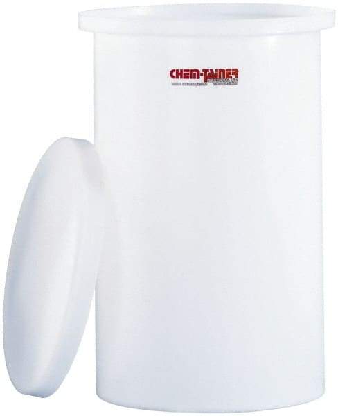 Made in USA - Round Polyethylene Tank Cover for 65 Gallon Container - 3/16" Thick - Americas Industrial Supply