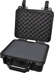Pelican Products, Inc. - 9-11/16" Wide x 4-7/8" High, Clamshell Hard Case - Black, Structural Resin - Americas Industrial Supply