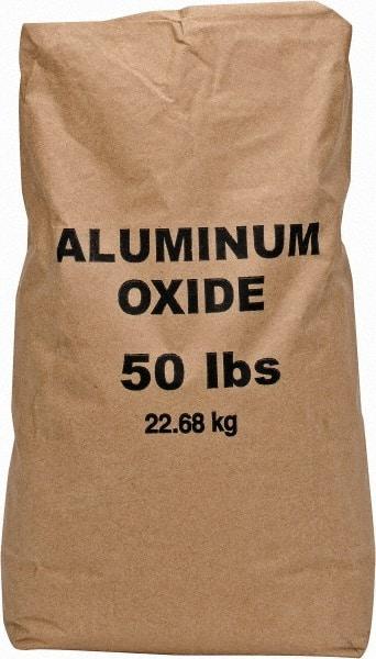Made in USA - Medium Grade Angular Aluminum Oxide - 120 Grit, 9 Max Hardness, 50 Lb Box - Americas Industrial Supply