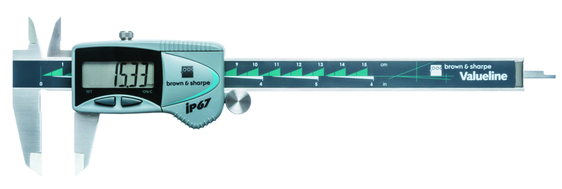 #00599390 6" Valueline Electronic Caliper with IP67 Protection - Americas Industrial Supply