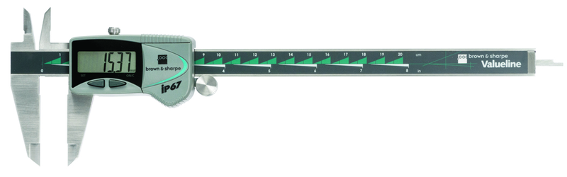 #00599392 8" Valueline Electronic Caliper with IP67 Protection - Americas Industrial Supply