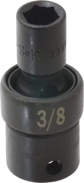 SK - 3/8" Drive 3/8" Standard Universal Impact Socket - 6 Points, 2-1/8" OAL - Americas Industrial Supply