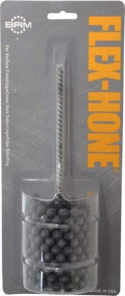 Brush Research Mfg. - 2-1/4" Bore Diam, 180 Grit, Silicon Carbide Flexible Hone - Extra Fine, 8" OAL - Americas Industrial Supply