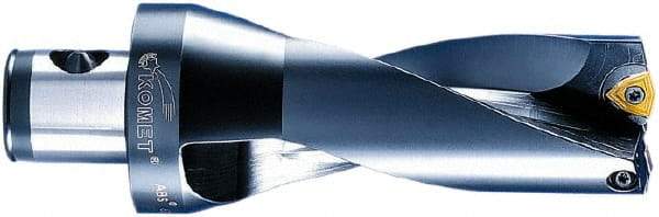 Komet - 177mm Max Drill Depth, 3xD, 59mm Diam, Indexable Insert Drill - 2 Inserts, ABS 80 Modular Connection Shank - Americas Industrial Supply
