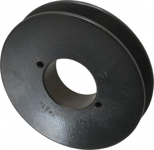 Browning - 1 Groove, 3/8 to 1-1/2 Bore Diam, 4.45" Outside Diam, QD Bushed V Belt Sheave - 3.7 A Diam Belt Pitch - Americas Industrial Supply