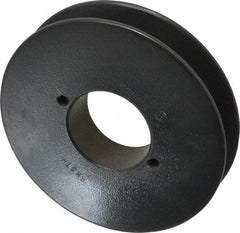 Browning - 1 Groove, 3/8 to 1-1/2 Bore Diam, 4.45" Outside Diam, QD Bushed V Belt Sheave - 3.7 A Diam Belt Pitch - Americas Industrial Supply