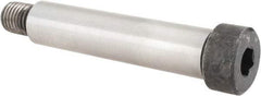 Made in USA - 1" Shoulder Diam x 4-1/2" Shoulder Length, 3/4-10 UNC, Hex Socket Shoulder Screw - 4000 Alloy Steel, Uncoated, 1-5/16" Head Diam - Americas Industrial Supply